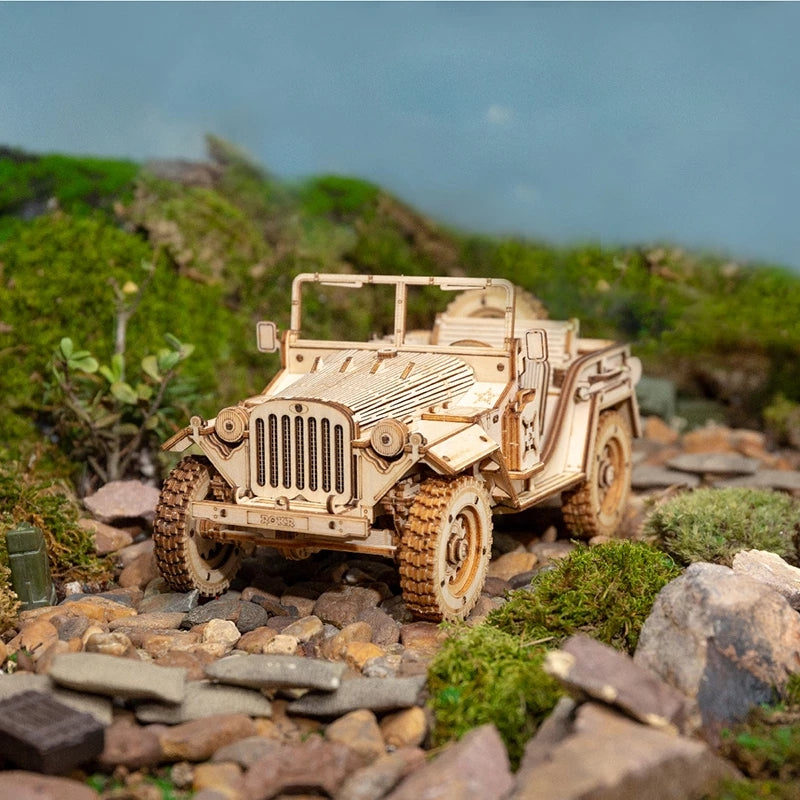Army Jeep 3D Wooden Puzzle