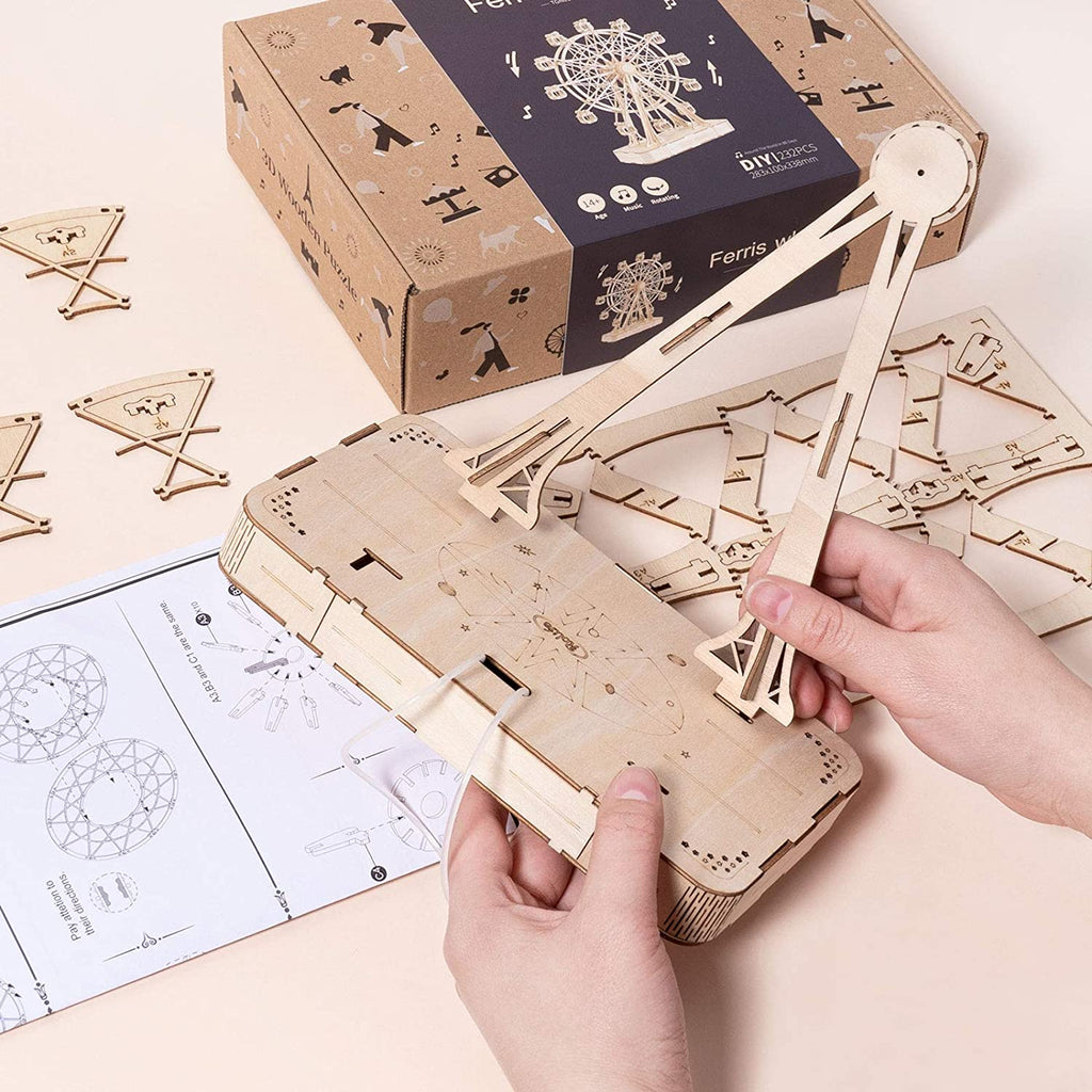 Ferris Wheel 3D Wooden Puzzle Music Box