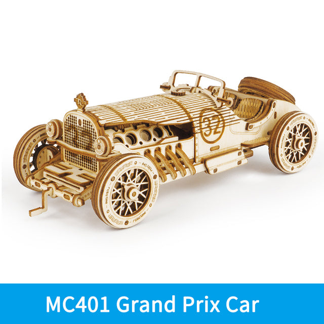 Grand Prix Racing Car 3D Wooden Puzzle