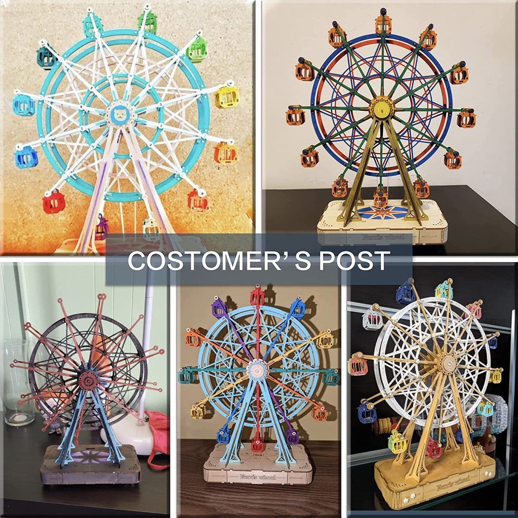 Ferris Wheel 3D Wooden Puzzle Music Box