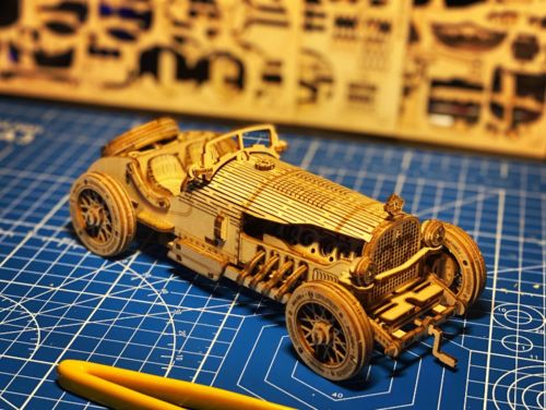 Grand Prix Racing Car 3D Wooden Puzzle