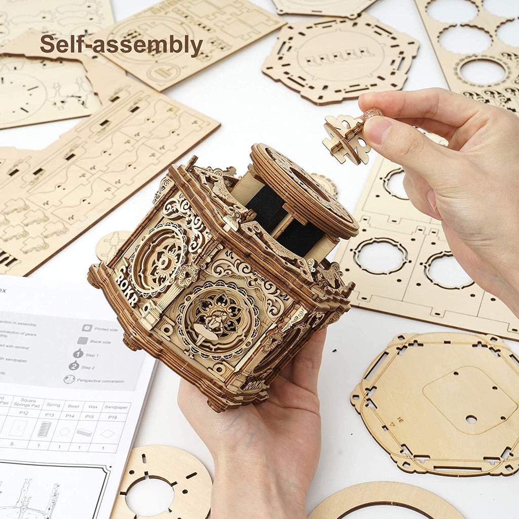 Secret Garden Mechanical Music Box 3D Wooden Puzzle