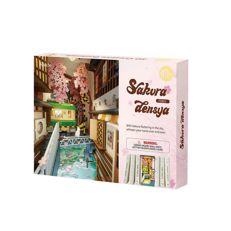 Sakura Densya Book Nook 3D