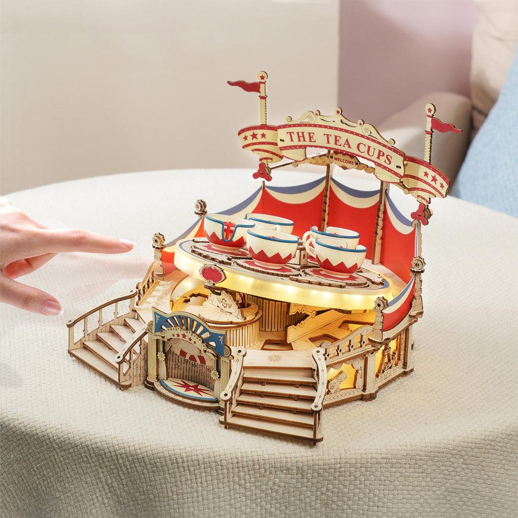 Spinning Teacups 3D Wooden Puzzle