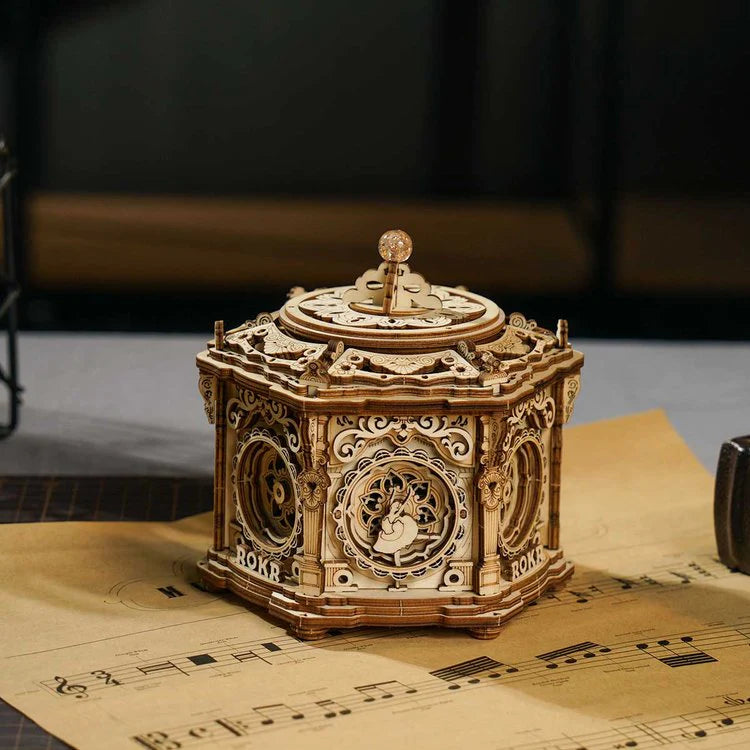 Secret Garden Mechanical Music Box 3D Wooden Puzzle